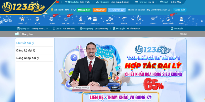 Cách tính hoa hồng đại lý 123B